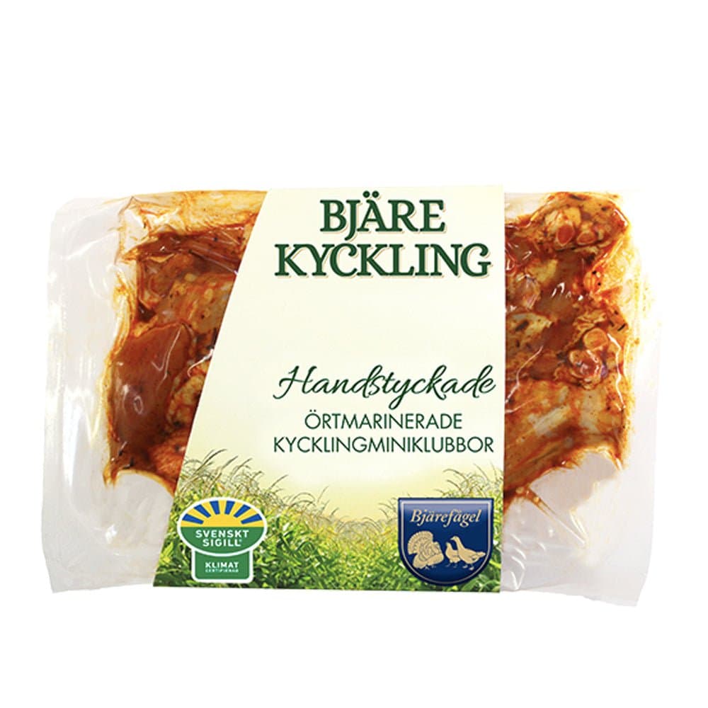 Örtmarinerade kycklingminiklubbor 0,5kg - Långsamt växande kyckling